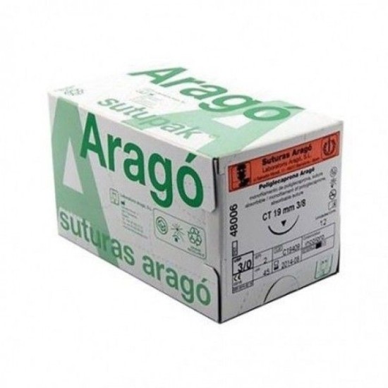 SUTURA A.POLIGLICOLICO TC-14 3/0 12u.