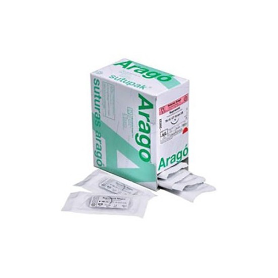 SUTURA SUPRAMID NEGRO TC-12 4/0 36und