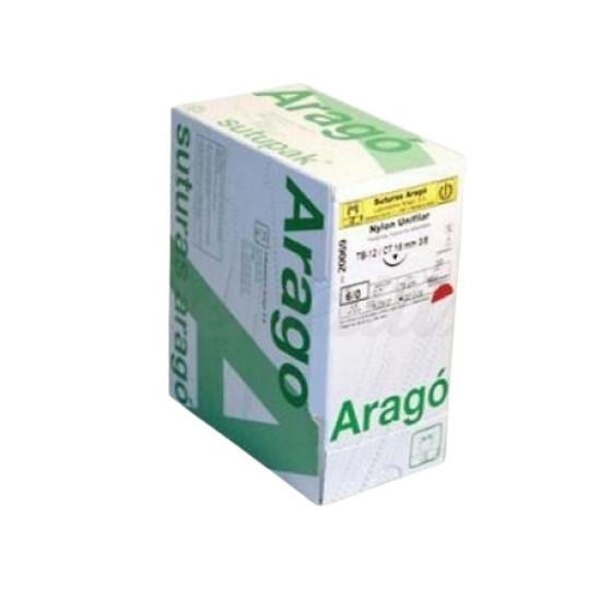 SUTURA NYLON UNIFIL. AZUL TC-16 4/0 36u.