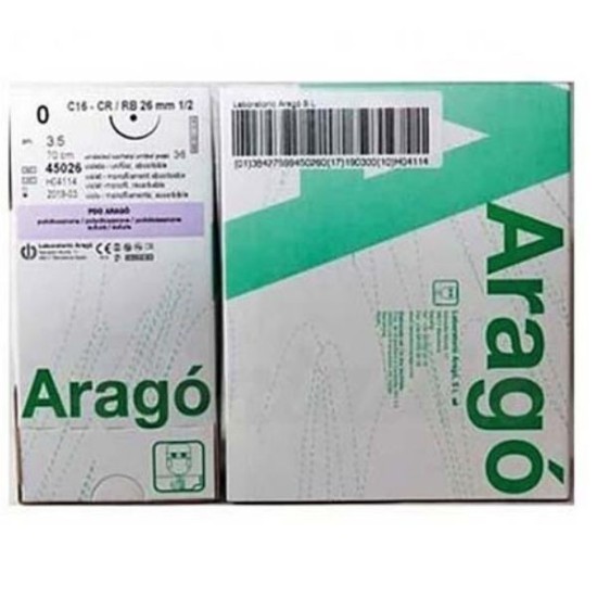 SUTURA PDO C-8 6/0 36und