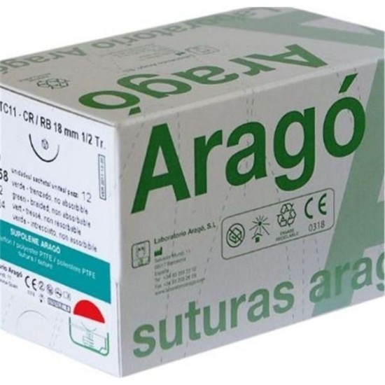 SUTURA SUPOLENE TB-15 3/0 36und.