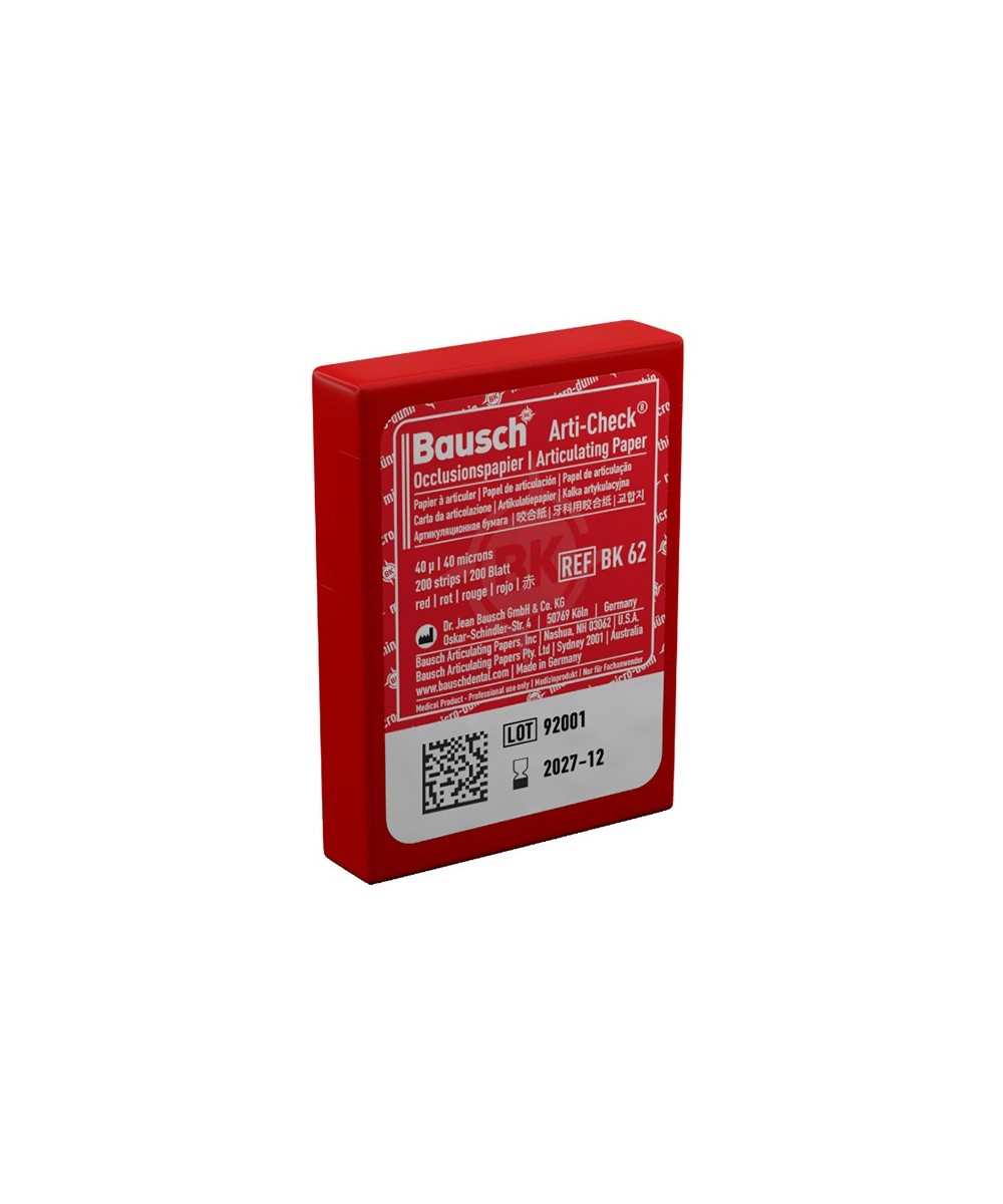 BK62 PAPEL ART. ROJO TIRAS PRECORTADAS 200u.