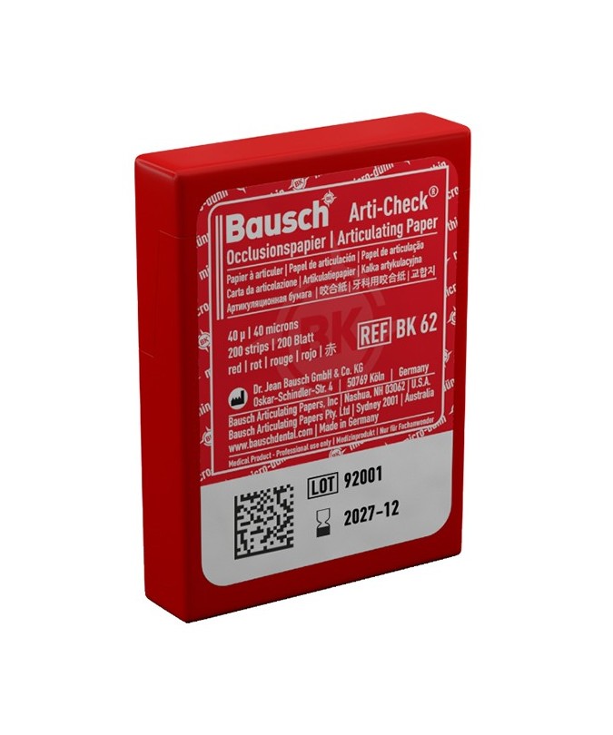 BK62 PAPEL ART. ROJO TIRAS PRECORTADAS 200u.