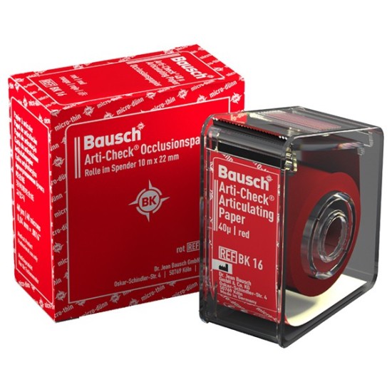 BK16 PAP.ART. ARTI-CHECK ROLLO 22mm. ROJO 40h 10m.