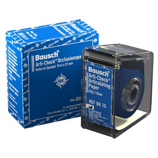 BK15 PAP.ART. ARTI-CHECK ROLLO 22mm. AZUL 40h 10m.