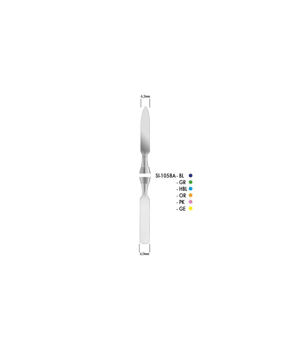 SI-1058A-BL ESPATULA CEMENTO COLORI SILIKON AZUL
