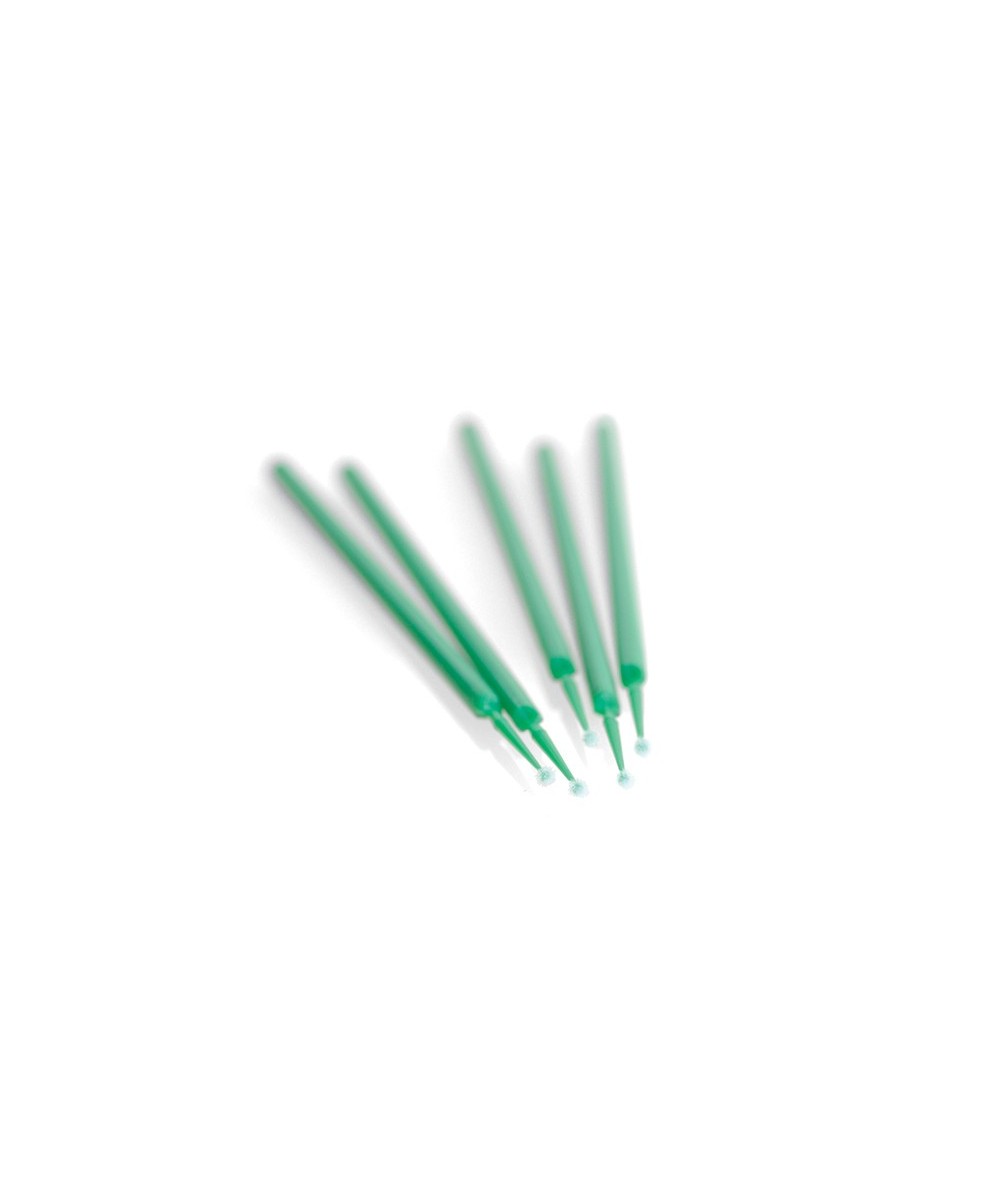 MICROAPLICADORES FINOS VERDE OSCURO 400u.
