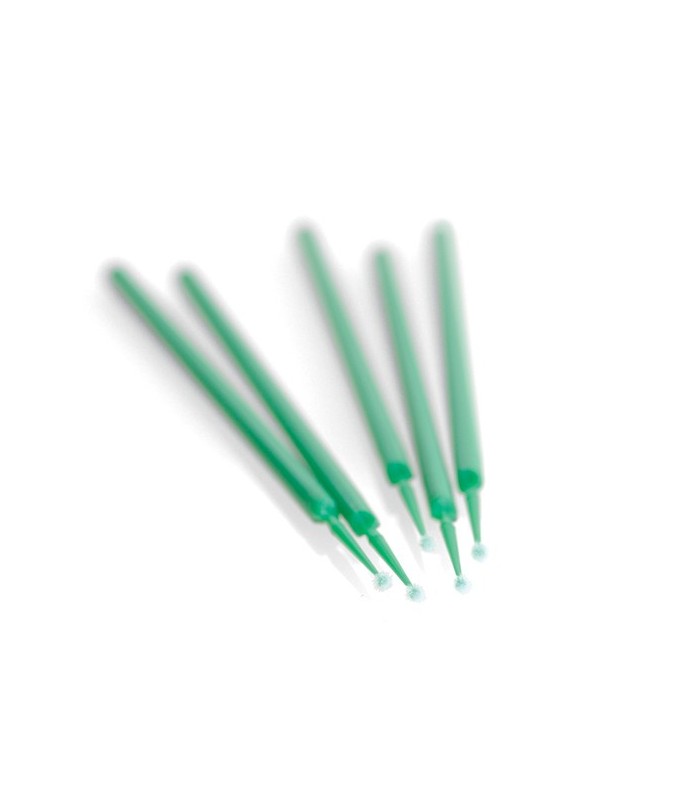 MICROAPLICADORES FINOS VERDE OSCURO 400u.