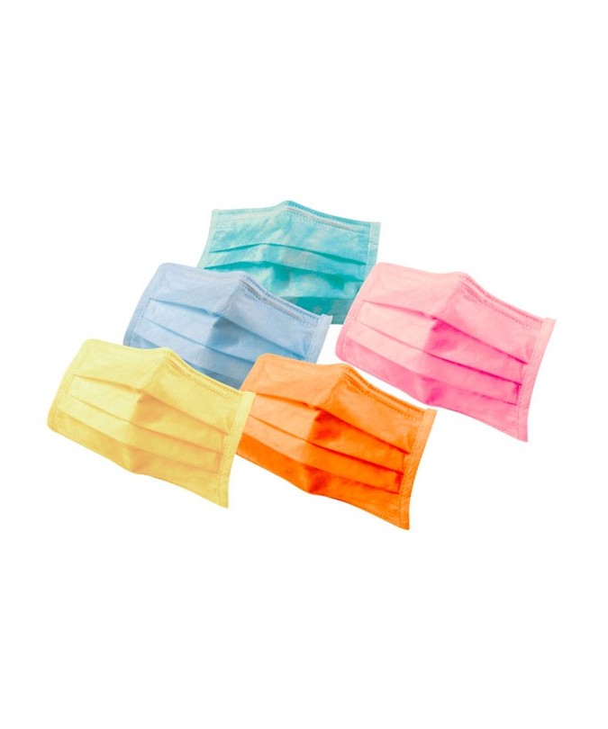 FM01 MASCARILLAS RECTANG. 4 CAPAS VERDE 50u.