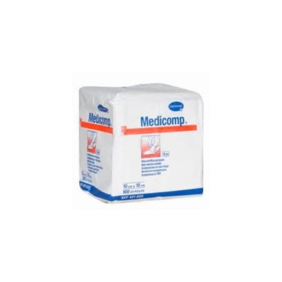 GASAS MEDICOMP 10x10cm. 30g. 4pl. 100u.