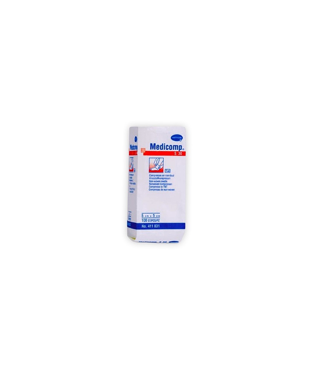 GASAS MEDICOMP 5x5cm. 30g. 4pl. 100u.