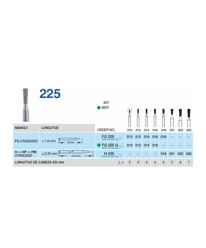 225-010 FG DIAMANTE FIG.807 5u