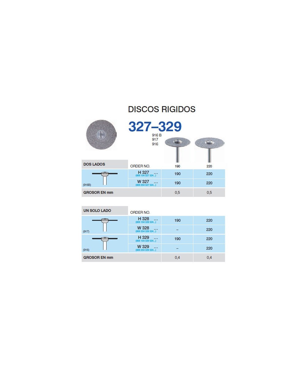 H328-220 PM DISCO DIAM.RIGIDO