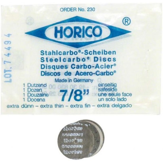 230 DISCO ACERO CARBONO D.22mm.G.0,15mm. 12u.