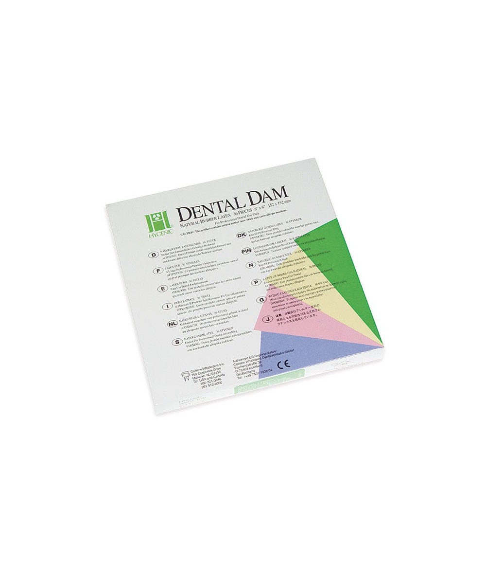 HYSOLATE DIQUE GOMA MEDIO VERDE 36u.