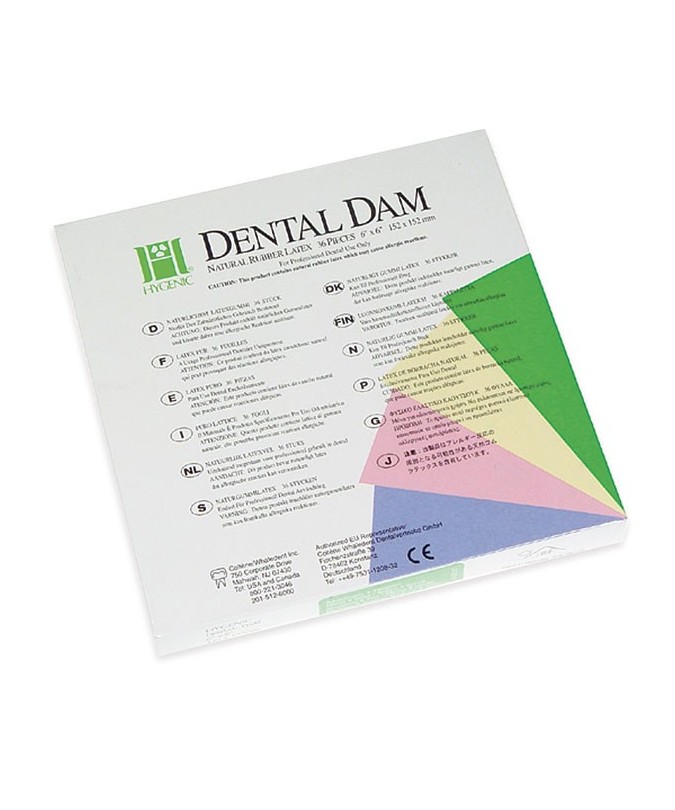 HYSOLATE DIQUE GOMA DURO VERDE 36u.