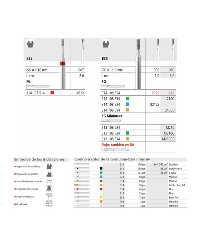 FG 212S/6 835-009 FG DIAM. MEDIO 6U.