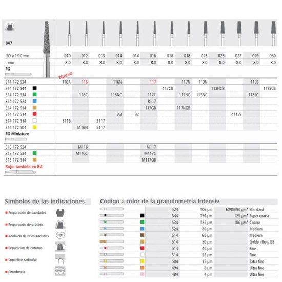 FG 117N/6 847-018 FG DIAM. MEDIO 6U.