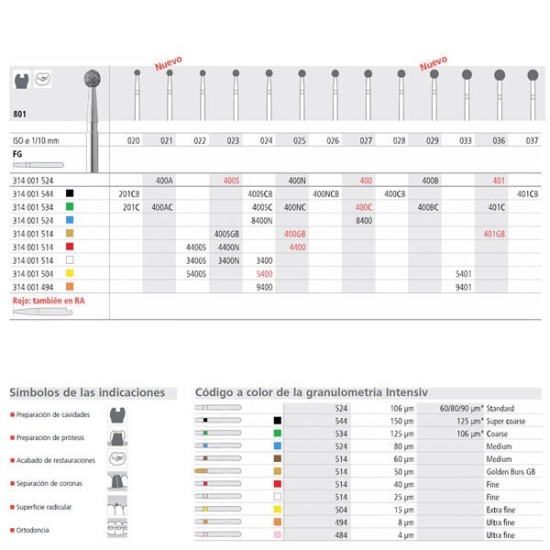 FG 400N/6 801-025 FG DIAM. MEDIO 6U.