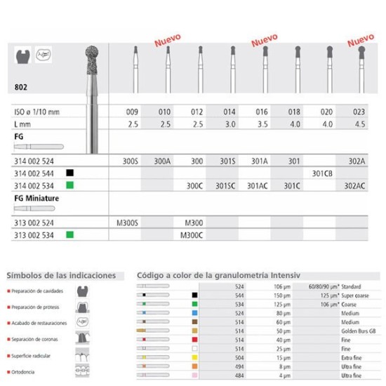 FG 301A/6 802-016 FG DIAM. MEDIO 6U.