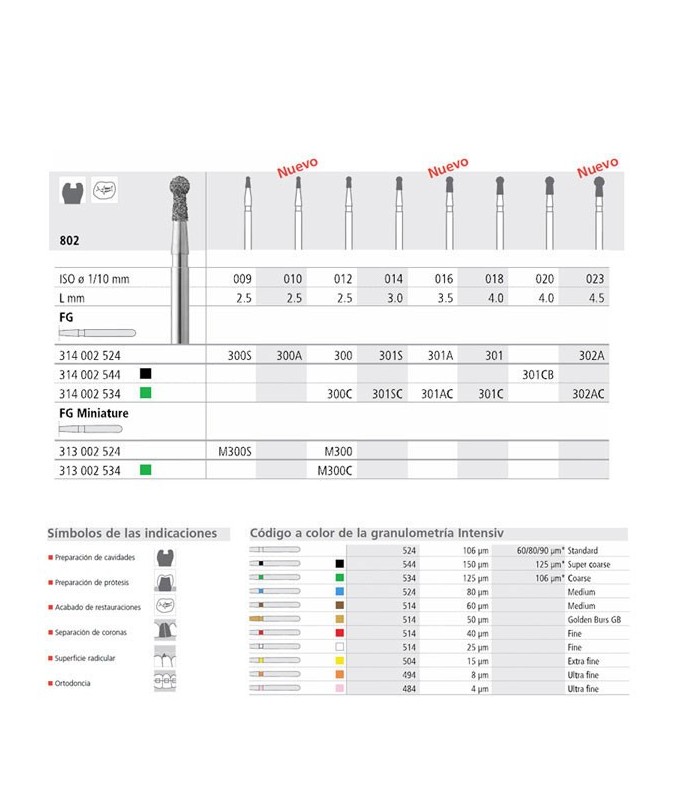 FG 301A/6 802-016 FG DIAM. MEDIO 6U.