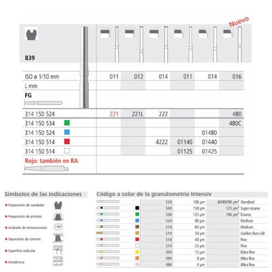 FG 480/6 839-016 FG DIAM. MEDIO 6U.