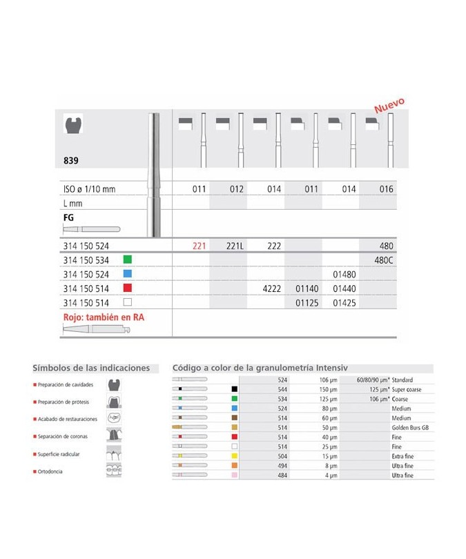 FG 480/6 839-016 FG DIAM. MEDIO 6U.