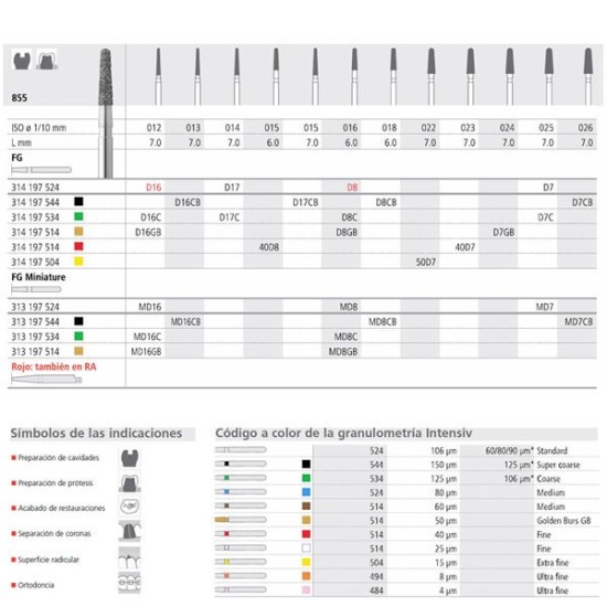 FG D16/6 CB 855-013 FG DIAM. S-GRUESO 6U.