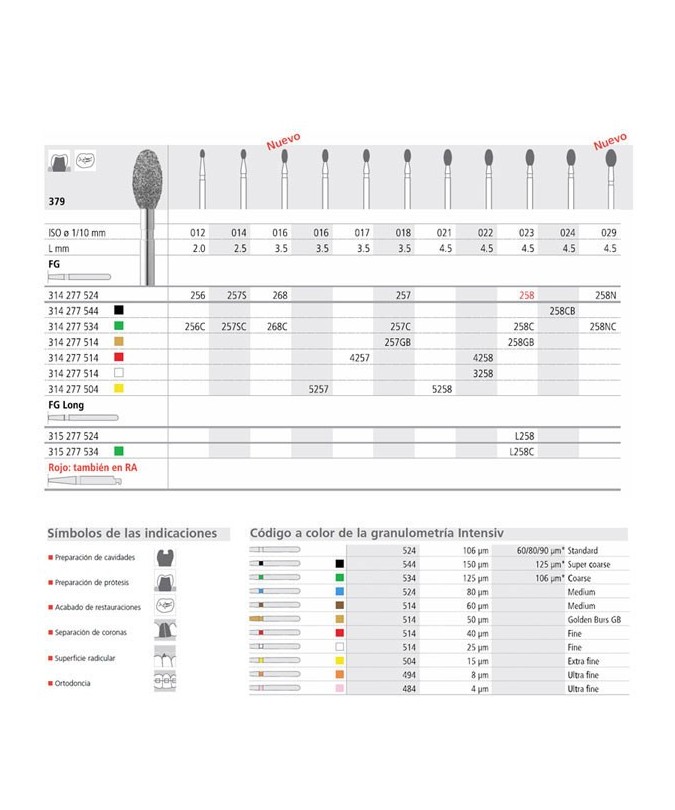 FG 258/6 CB 379-024 FG DIAM. S-GRUESO 6U.