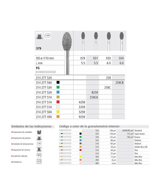 FG 259/6 CB 379-034 FG DIAM. S-GRUESO 6U.