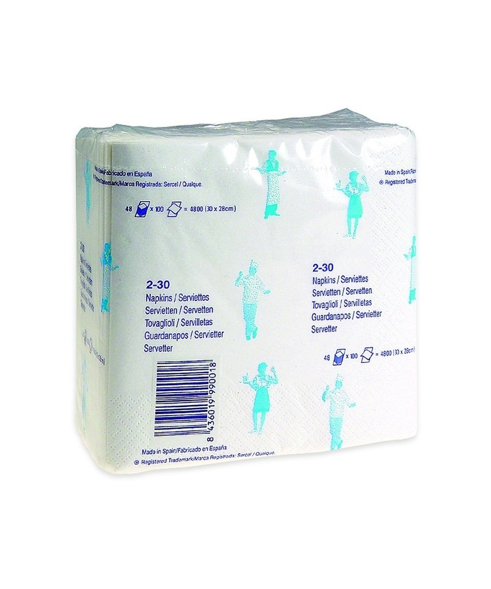 SERVILLETAS 2 CAPAS 48x100u. 30x30