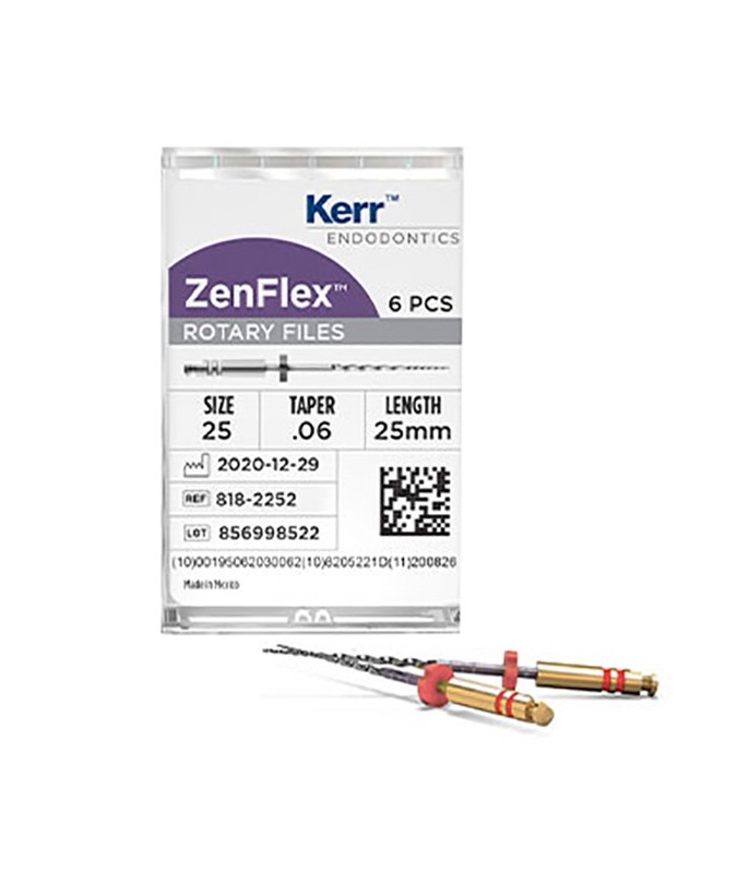 ZENFLEX LIMA NITI .25/.06/21mm. 6uds.