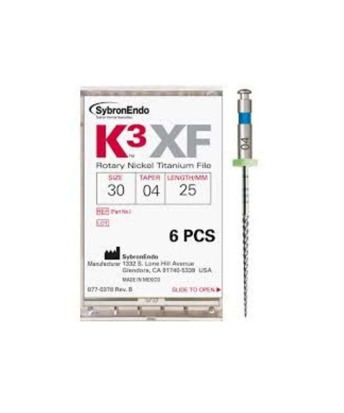 K3 XF FILE.25/.12 21mm. 6uds.