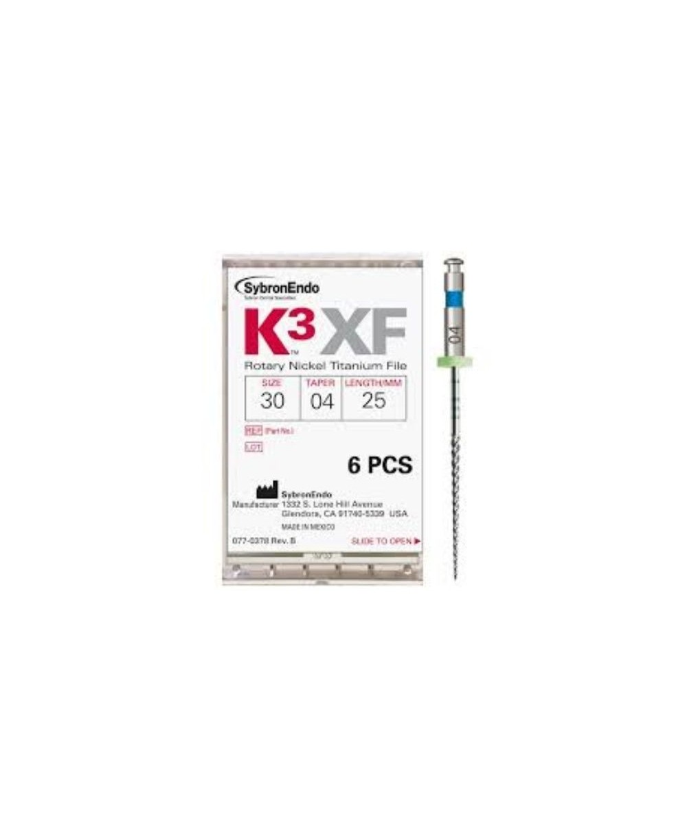 K3 XF FILE.60/.04 25mm. 6uds.