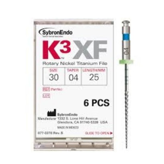 K3 XF FILE.30/.04 21mm. 6uds.