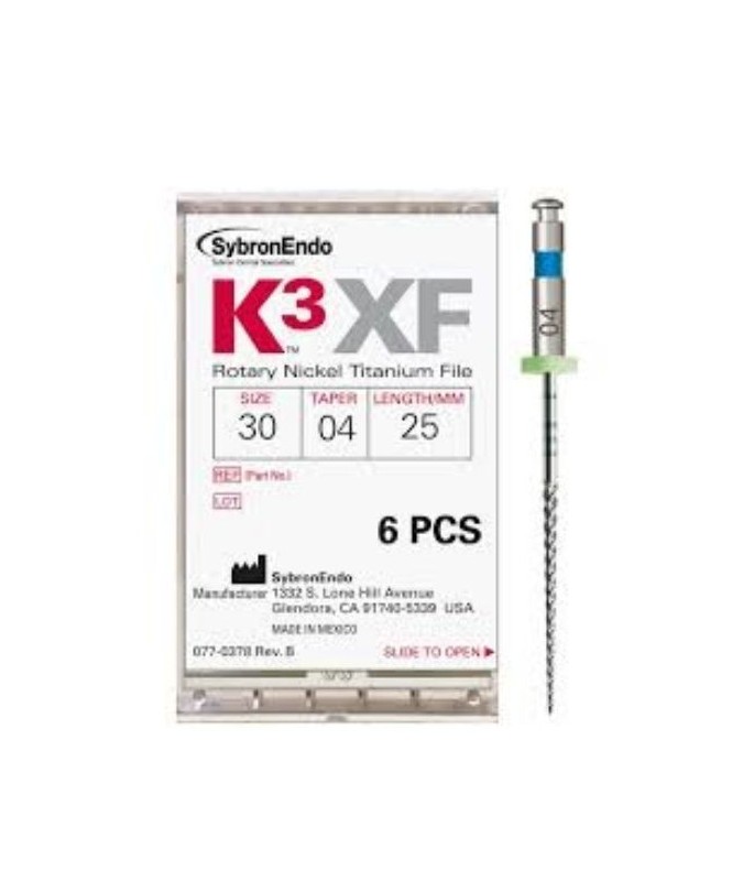 K3 XF FILE.30/.04 21mm. 6uds.