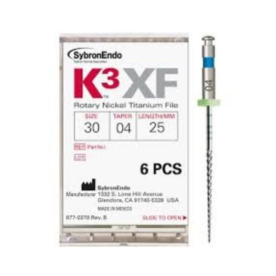 K3 XF FILE.50/.06 25mm. 6uds.