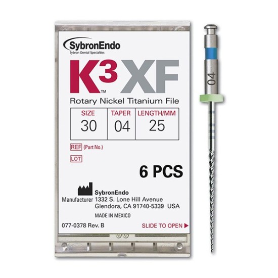 K3 XF FILE.25/.08 17mm. 6uds.