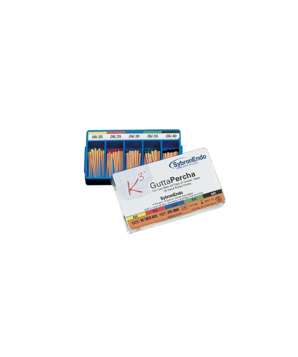 GUTAPERCHA TF CONICIDAD 10 Nº 25 50uds.