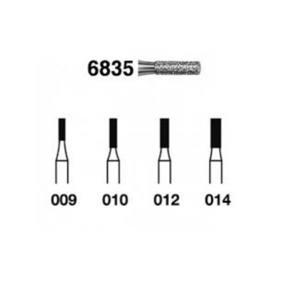 6835-012 FG FRESA DIAMANTE GRANO GRUESO 5u