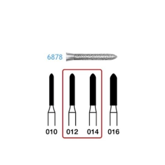 6878-016 FG FRESA DIAMANTE GRANO GRUESO 5u