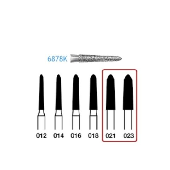 6878K-023 FG FRESA DIAMANTE GRANO GRUESO 5u