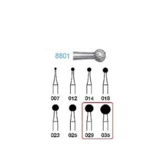 8801-018 FG FRESA DIAMANTE GRANO FINO 5u