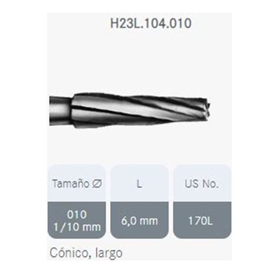 H23R-104-010 FRESA PM C.TUNGS. 5u.
