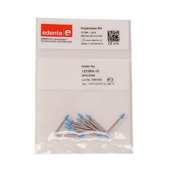 1233RA-12 PULIDORES PROPHILAXE EDENTA 12u.