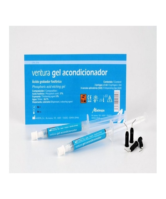 VENTURA ETCHING GEL JER. 2x3ml.+ 8 PUNTAS