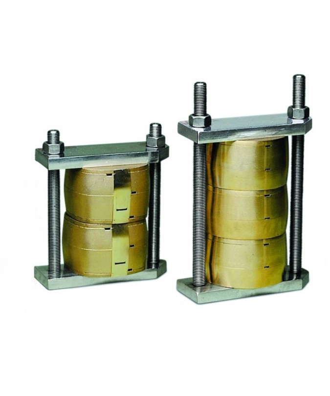 030410 BRIDA PRENSA ACERO INOX. 3 MUFLAS