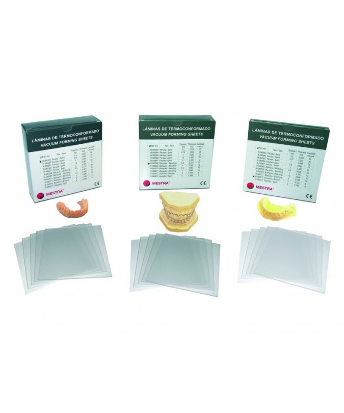 080574 PLANCHAS DE TERMOCONFORMADO CRISTAL 0,3 10u