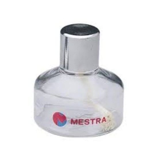 070070 LAMPARA ALCOHOL CRISTAL C/TAPA METALICA