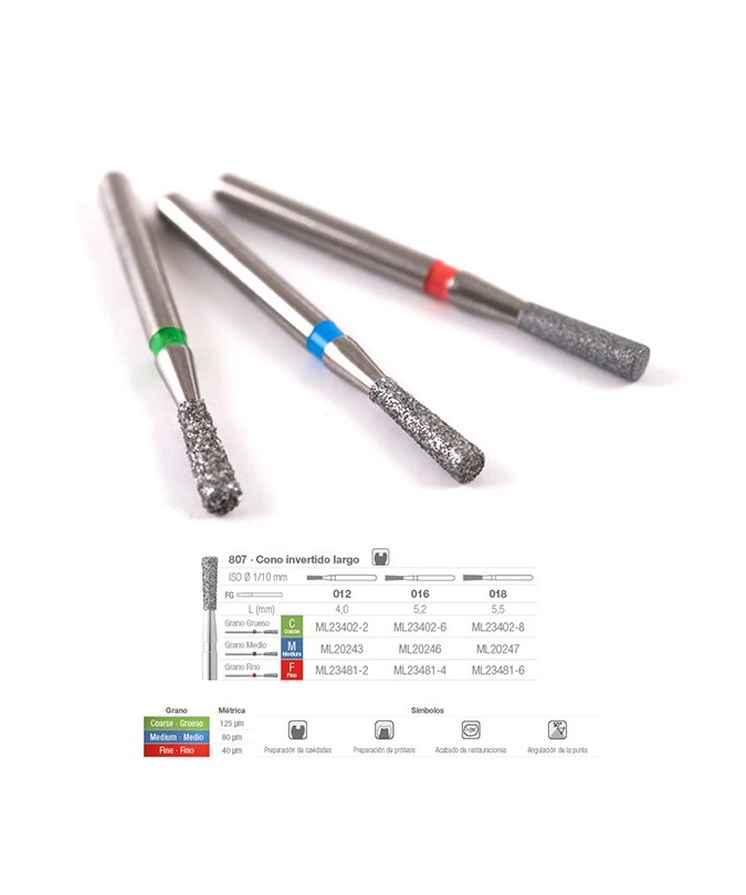 807C-012 FRESA FG DIAMANTE FIG 225 GRUESO 5 U.